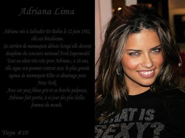 FOND D ECRAN ADRIANA LIMA