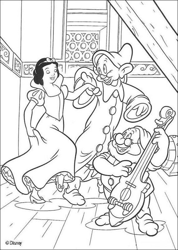 COLORIAGE BLANCHE NEIGE