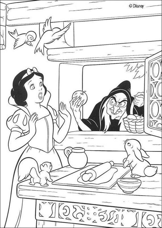 COLORIAGE BLANCHE NEIGE