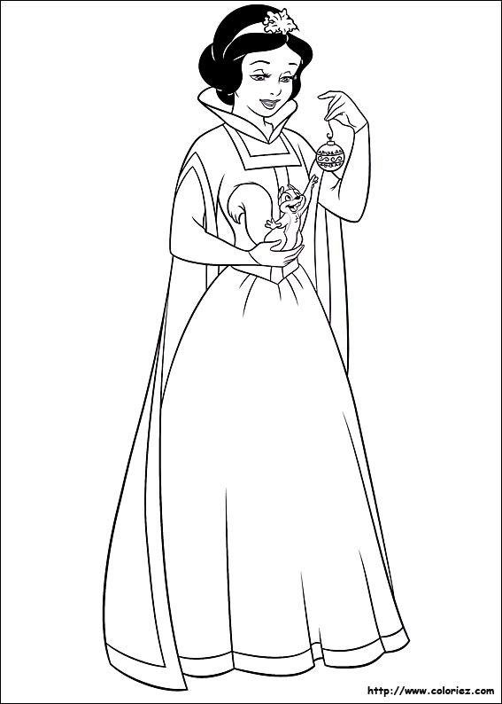 COLORIAGE BLANCHE NEIGE